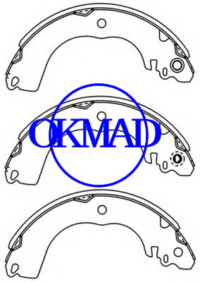 MITSUBISHI MIRAGE Saloon LANCER NISSAN TIIDA Hatchback VERSA PEUGEOT ION VENUCIA D50 R50X Brake shoes FMSI:1624-S924 OEM:AY360-NS095 FSB4166 K1267 GS7840